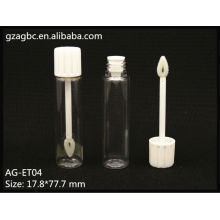 Plástico transparente y vacío tubo de brillo de labios AG-ET04, empaquetado cosmético de AGPM, colores/insignia de encargo